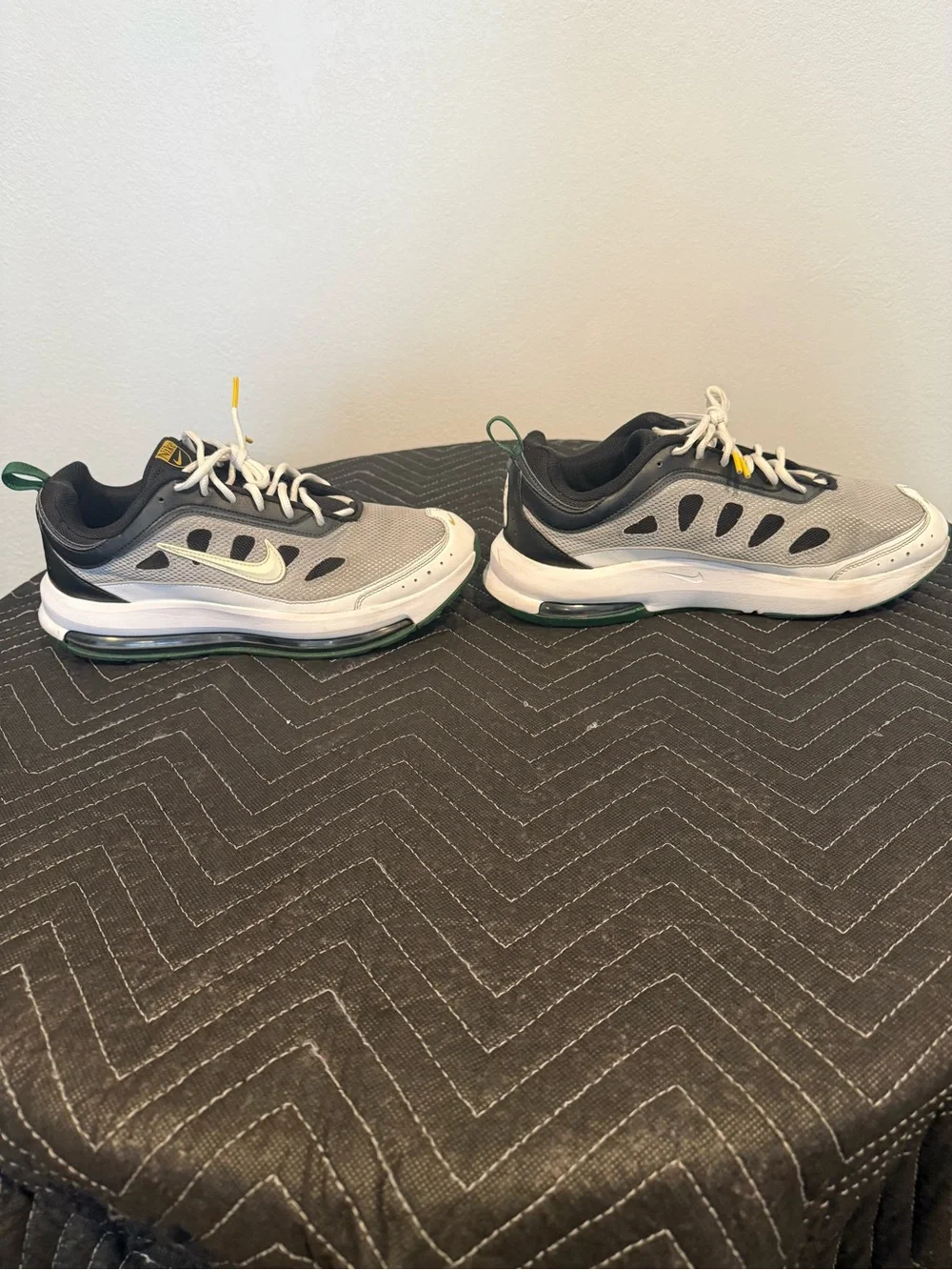 Nike AP Air Max Running Shoes white, black and gorge green colorway. Size 11.5